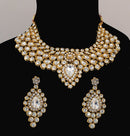 goldpolish white kundan set-2085