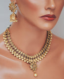 Goldpolish  golden kundan set-2111