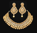 Goldpolish golden kundan set