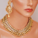 Goldpolish golden kundan set