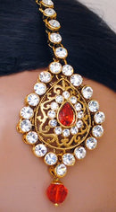 GOldpolish orange and white set-2124