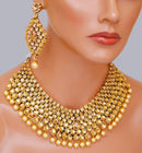 Goldpolish golden kundan set-2131