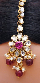 Goldpolish Fusicha pink and white Choker set-2139