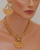 Goldpolish golden kundan set-2226