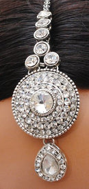 Silverpolish white kundan Set-2293