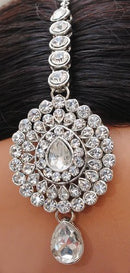 Silverpolish white kundan Set-2294