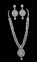 Silverpolish white kundan Set-2294