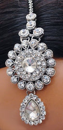 Silverpolih white kundan Set-2295