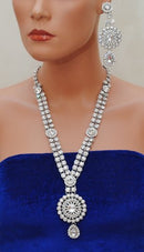 Silverpolih white kundan Set-2295