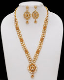 Goldpolish white kundan set-2300