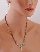 goldpolish white diamond black beads mangalsutra-12