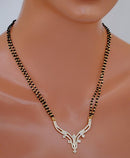 Goldpolish black and white mangalutra-9.5