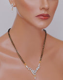 Goldpolish black and white mangalsutra-2148