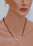 Goldpolish black mangalsutra-12"
