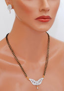 Goldpolih black mangalsutra-12"
