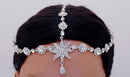 Silverpolish white diamond head piece tikka-124