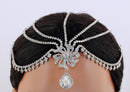 Silverpolish white diamond head piece 1178
