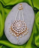 Goldpolish white jhumar-1253