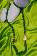 Golden and green pearl chain-1008