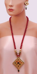 Beautiful multicolour golden and white set-1048