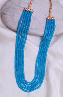 Beautiful aqua blue pearl mala-1070