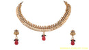 goldplated ruby red polki set