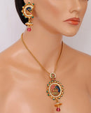 Goldpolish pendent set-1241