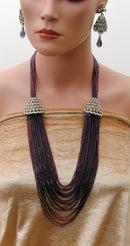 Beautiful deep purple pearl set