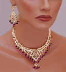 Goldpolish fusicha pink, green and white pearl set-1316