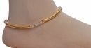 Golden and white anklet-1188