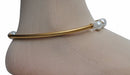 Golden and white anklet-1196