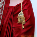 goldplated multicolour saree key chain