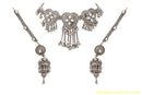 silverpalted kundan set