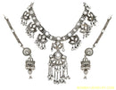 SILVERPLATED WHITE KUNDAN SET