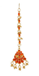 goldplated orange head piece tikka