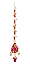 Fusicha pink head piece tikka