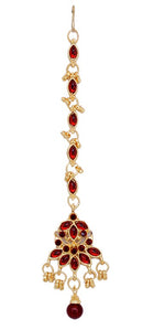 Maroon head piece tikka