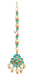 Aqua blue Head piece tikka