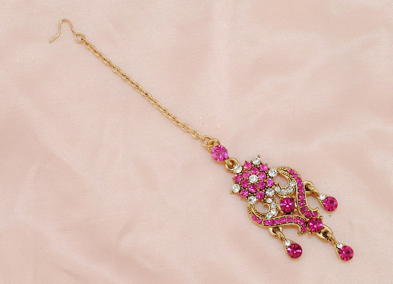 Goldpolish Fusicha pink and white diamond tikka-1