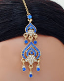 Goldpolish blue and white diamond tikka-114