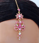 Goldpolish hot pink and white diamond tikka-120