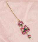 Goldpolish Fusicha pink, green and white diamond tikka-124