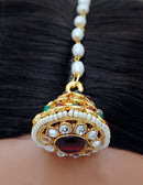 Goldpolish multicolour head piece tikka-1257