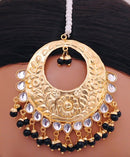 Goldpolish black head piece tikka-1309