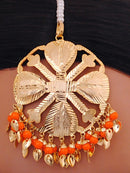 goldpolish orange head piece tikka-1318