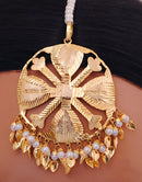 goldpolish white head piece tikka-1319