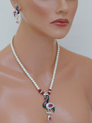 Beautiful Peacock pendent set