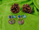 Goldpolish multicolor earring-2230