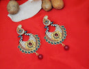 Goldpolish multicolor earring-2271