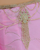 Goldpolish white diamond belly belt-38